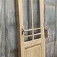 Antique French Single Door (29.5x88) Glass Pane Door with Jamb, Encased Door T24
