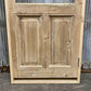 Antique French Single Door (31x88.5) Glass Pane Door with Jamb, Encased Door T17