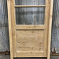 Antique French Single Door (28.25x82) Glass Pane Door with Jamb, Encased Door T3
