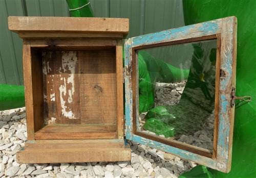 Home & Living > Bathroom > Medicine Cabinets - Medicine Cabinet, Vintage Wood Display Case, Wall Mount Cupboard, Shadow Bo...