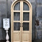 Arched French Double Door (36x80) 3 Pane Glass Door European Styled w Jamb OM3