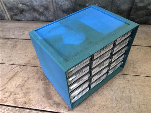 Electronics & Accessories > Parts & Electrical - Mallory Capacitory Lot, TDC, 10% WVDC, 15 Drawer Cabinet, Ham Radio by Th...
