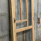 Antique French Single Door (33x81) Glass Pane Door with Jamb, Encased Door T34