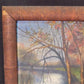 Wall Art - 1920s Hawksworth Midwest Landscape Painting, Original Art Rowboat Water, L by The Old Grainery