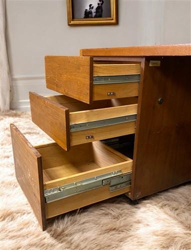 Home & Living > Furniture > Office Furniture > Desks - Mid Century Modern Desk, MCM Wood Furniture, Danish Modern, Library...