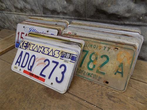 License Plates - Set of 50 License Plates Lot Vintage Automobile Car Truck Tags js by The Old Grainery (1960s, auto, car t...