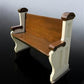 Home & Living > Furniture > Entryway & Mudroom Furniture - Vintage Wooden Church Pew, 3' 9" Porch Bench, Entry Foyer, Dini...