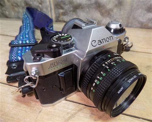 Canon AE-1 Program 35mm Film Camera, Canon Lens FD 50 MM 1:1.8