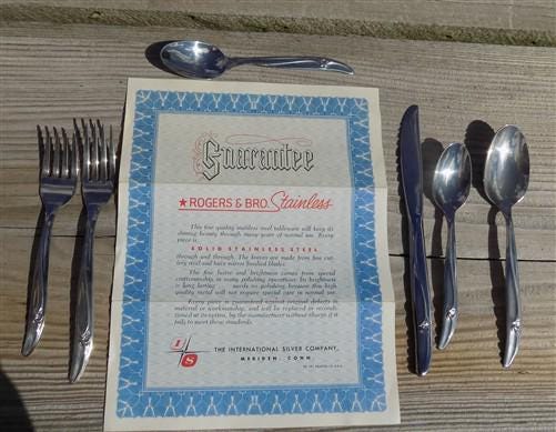 Home & Living > Kitchen & Dining > Dining & Serving > Flatware & Silverware - Rogers & Bro, Stainless Silverware, Set 61 P...