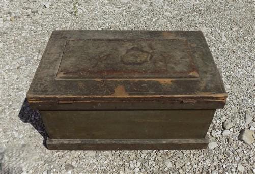 Home & Living > Storage & Organization > Boxes & Bins - Wooden Immigrant Trunk, Carpenters Tool Chest, Crate Box Vintage Q...