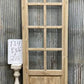 Antique French Single Door (27.5x83) Glass Pane Door with Jamb, Encased Door T14