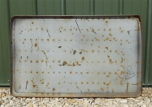 White Porcelain Vintage Table Top Panel, Kitchen Cupboard Hoosier Enamel A31