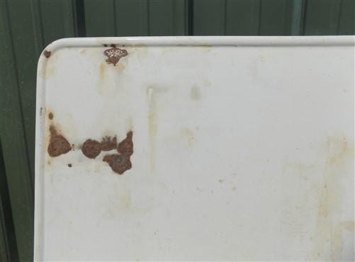 Home & Living > Furniture - White Porcelain Vintage Table Top Panel, Kitchen Cupboard Hoosier Enamel A25 by The Old Grainery