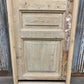 Antique French Single Door (24.75x95) Glass Pane Door with Jamb, Encased Door T1