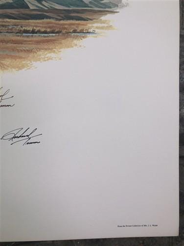 Art & Collectibles > Prints > Lithographs - Richard Timm, Ground Caribou, Signed Print, 28x22 Wade Collection, Plate 36 by...
