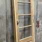 Antique French Single Door (27.5x81) Glass Pane Door with Jamb, Encased Door T31
