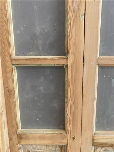 Antique French Double Doors (71x88) Frosted Glass European SideLite Jamb C5