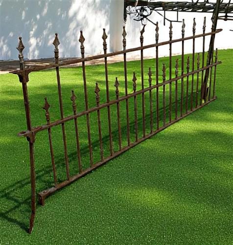 Home & Living > Outdoor & Gardening > Garden Decoration > Yard Art - Wrought Iron Vintage Fence Panel (94.5x42) Architectu...