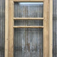 Antique French Single Door (25.5x83) Glass Pane Door with Jamb, Encased Door T8