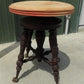 Home & Living > Furniture > Living Room Furniture - Swivel Wood Piano Organ Stool, Glass Claw Feet, Vintage Organ Bar Benc...