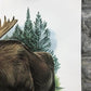 Art & Collectibles > Prints > Lithographs - Richard Timm, Alaska Moose, Signed Print, 28x22 Wade Collection, Plate 18 by T...