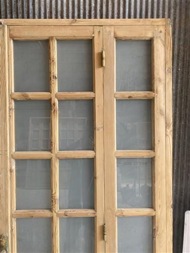 Antique French Double Doors (71x88) Frosted Glass European SideLite Jamb C6