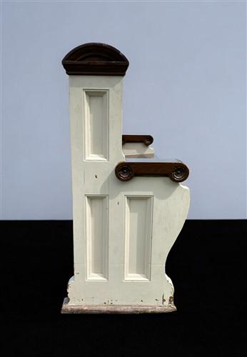 Home & Living > Furniture > Entryway & Mudroom Furniture - Vintage Wooden Church Pew, 3' 9" Porch Bench, Entry Foyer, Dini...