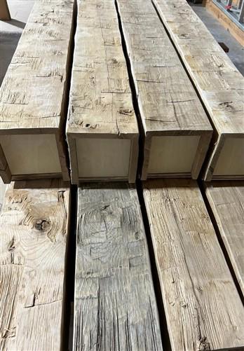 Faux Box Beam, Custom Reclaimed Barn Wood, Fireplace Mantel, Free Quote