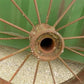 2 Cast Iron Implement Wheels, Wagon Wheel, Tractor Steel Rims, Industrial Age F