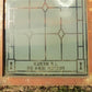 Etched Frosted Clear Glass Vintage Church Window, Architectural Art Glass, A