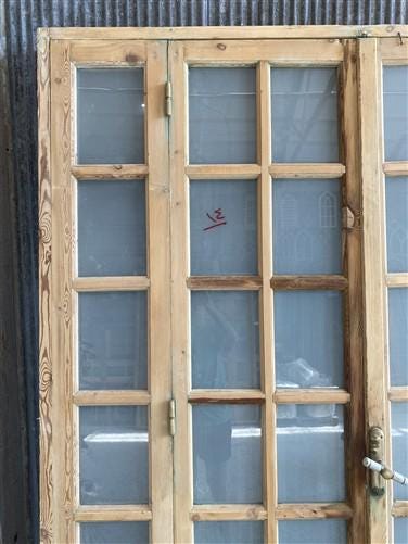 Antique French Double Doors (71x88) Frosted Glass European SideLite Jamb C11