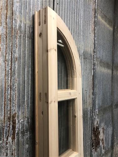 Arched French Double Doors (32x80.5) 3 Pane Glass European Styled Doors O15