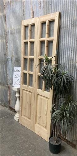 French Double Door (32.25x80.5) 8 Pane Glass Door European Styled, EM36-A
