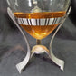 2 Antique Apothecary Show Globes, Art Deco Pharmacy Globes on Metal Stands E