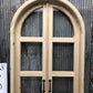 Arched French Double Door (36x80) 3 Pane Glass Door European Styled w Jamb OM3