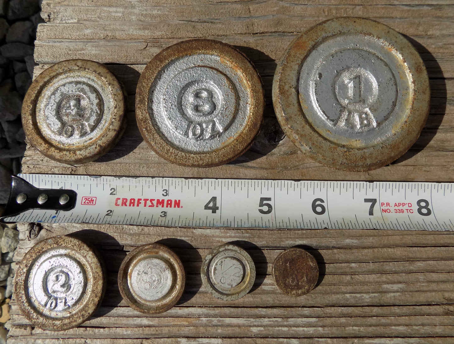 Scale Weights - Platform Scale Weights Vintage Metal Hanging Industrial Fairbank Morse Hdwe A39 by The Old Grainery (1 lb,...