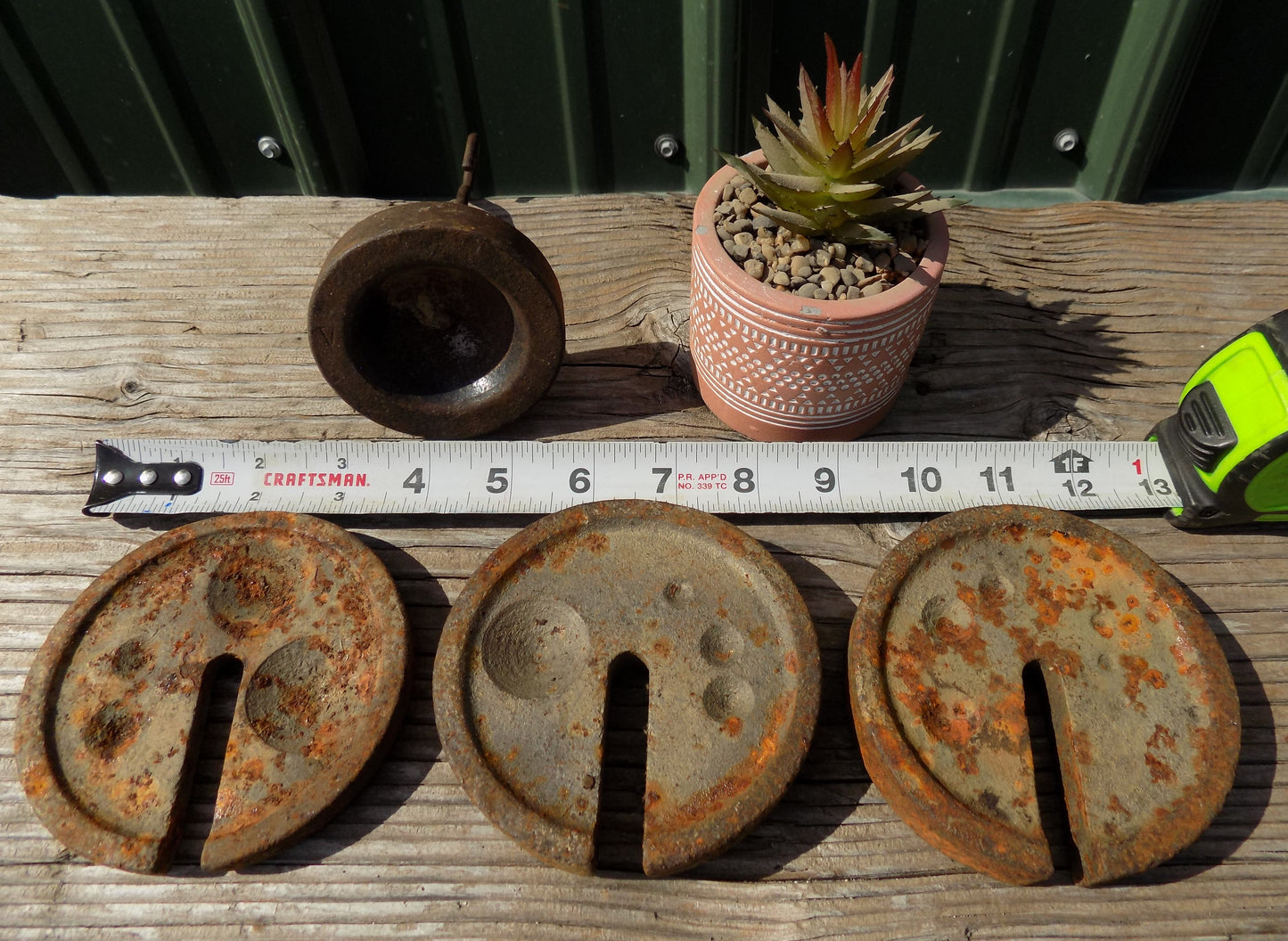 Platform Scale Weights Vintage Metal Hanging Industrial Fairbank Morse Hdwe A40