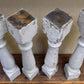 Home & Living > Home Improvement > Finials - 4 White Wood Balusters Reclaimed Spindles Porch Post House Trim j by The Old...