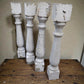 Home & Living > Home Improvement > Finials - 4 White Wood Balusters Reclaimed Spindles Porch Post House Trim j by The Old...