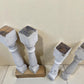 4 White Wood Balusters Reclaimed Spindles Porch Post House Trim k
