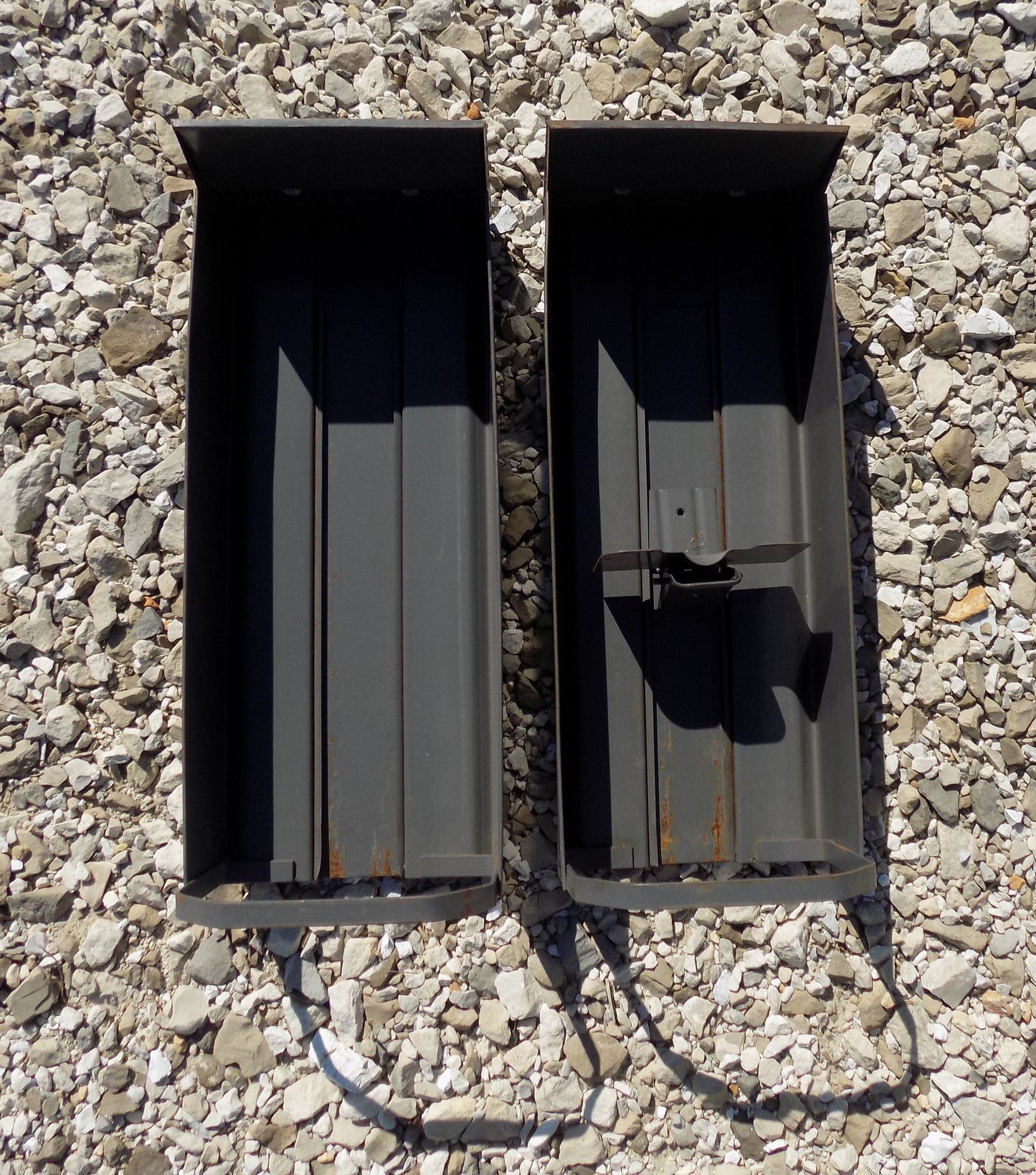 2 Metal Filing Cabinet Drawers, Vintage Industrial Age Storage Organization