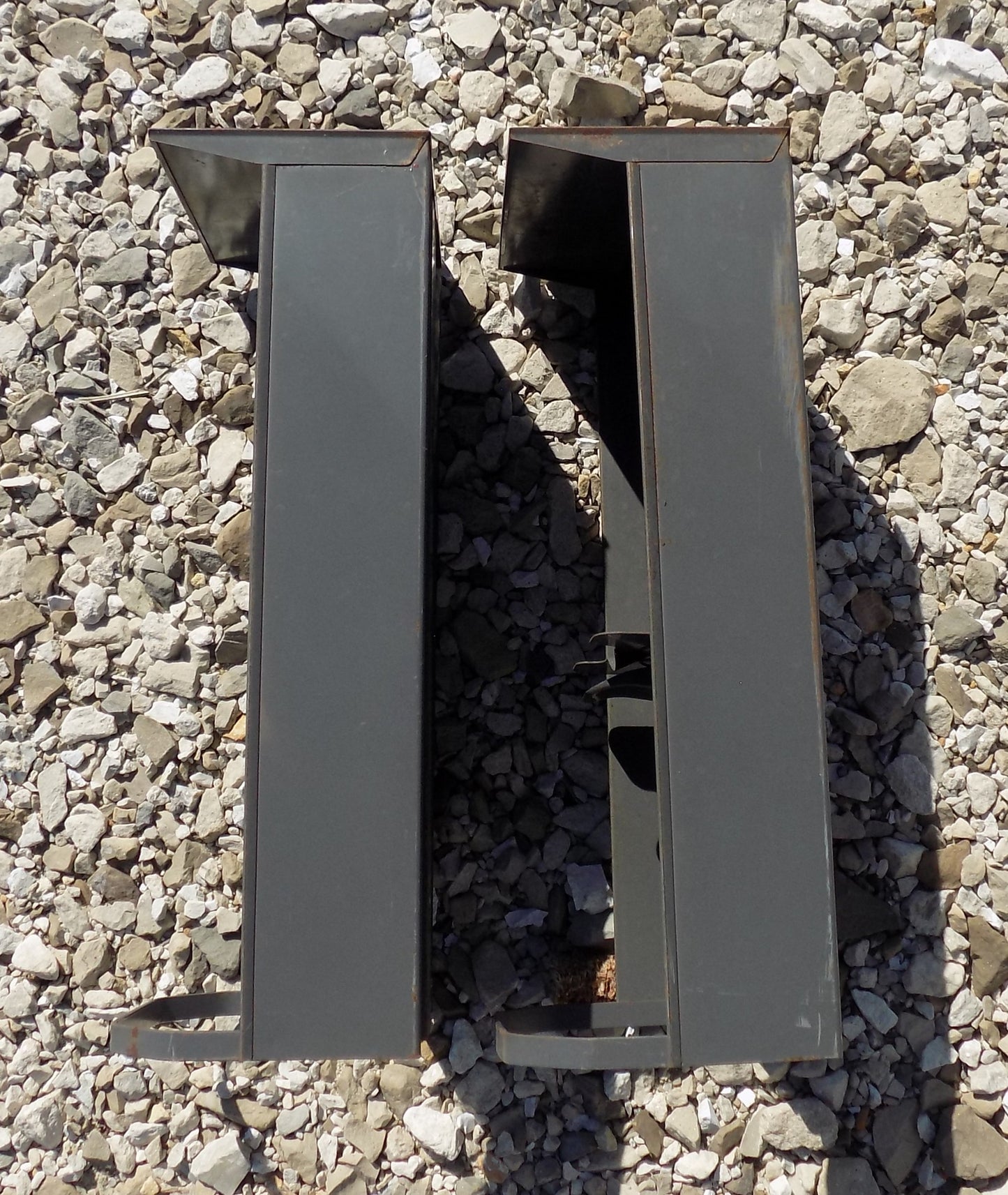 2 Metal Filing Cabinet Drawers, Vintage Industrial Age Storage Organization