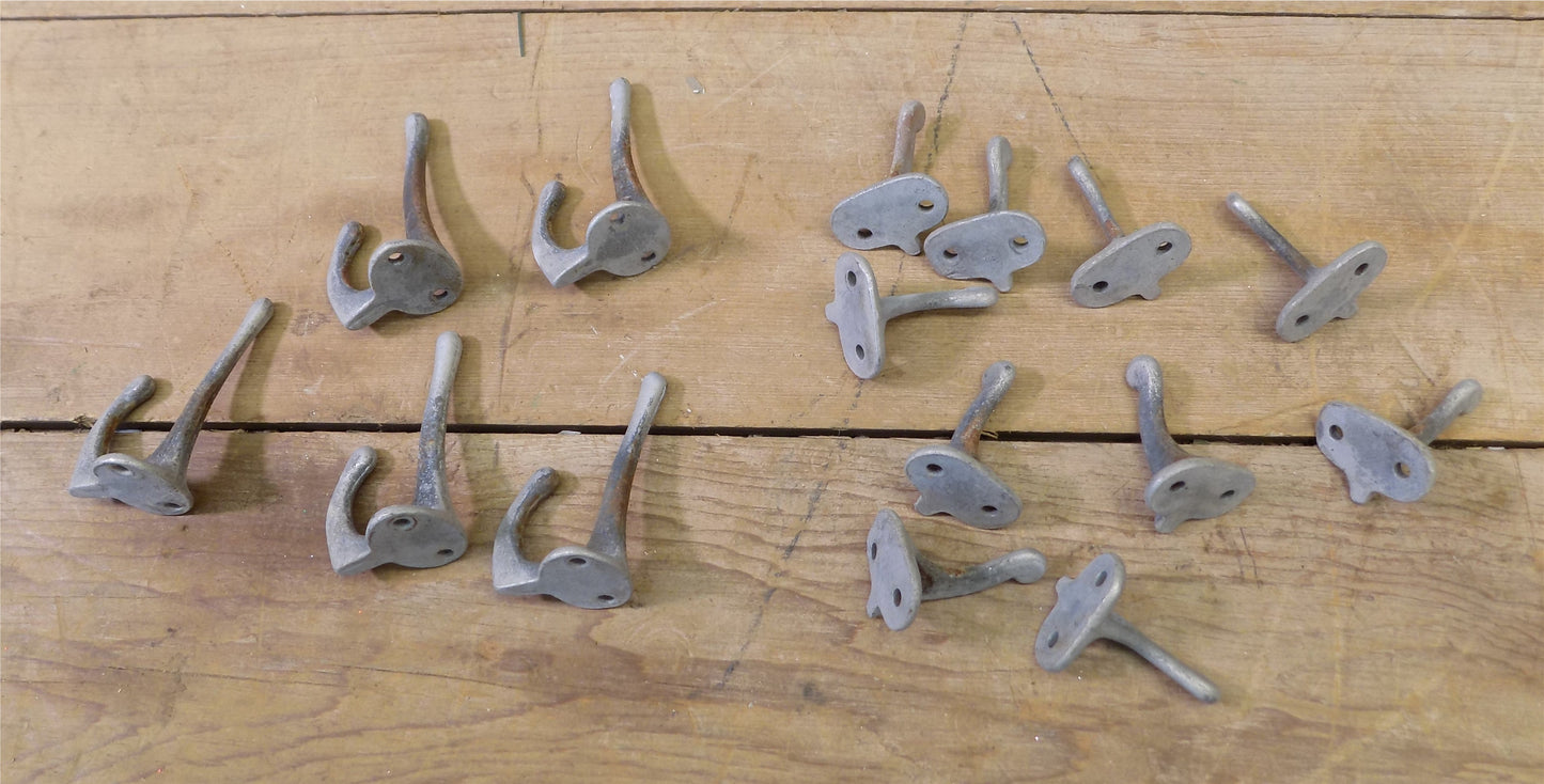 Lot Gym Locker Hooks, Metal Jr High School Locker Hooks, Vintage Gym Hardware,