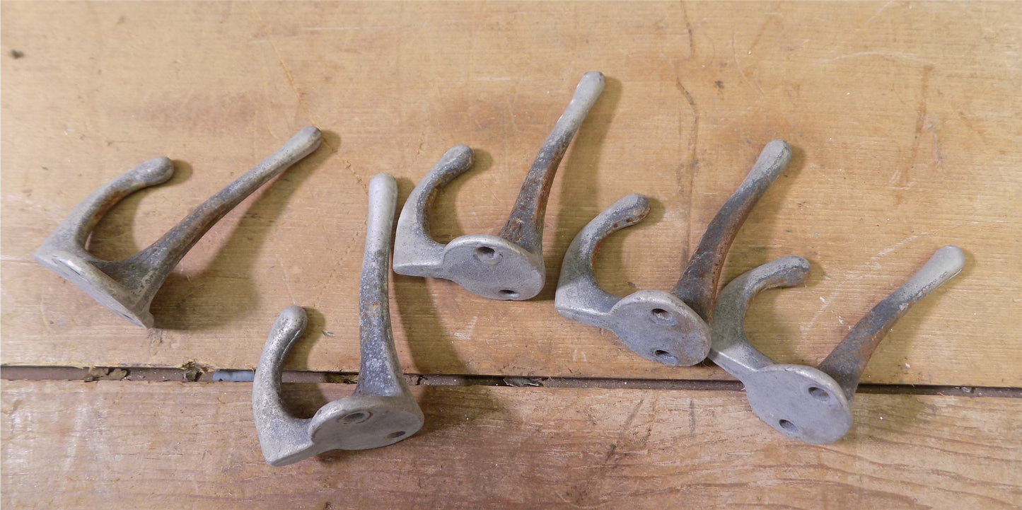 Lot Gym Locker Hooks, Metal Jr High School Locker Hooks, Vintage Gym Hardware,