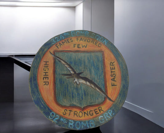 Military - 326th Bomb Squadron Leather Patch Art, Fames Favored Few, WWII US Military B, by The Old Grainery (326th, 92nd...