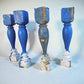 4 Blue Wood Balusters Architectural Salvage Spindles Porch Trim B