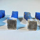 4 Blue Wood Balusters Architectural Salvage Spindles Porch Trim B