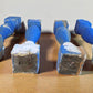 Balusters - 4 Blue Wood Balusters Architectural Salvage Spindles Porch Trim C by The Old Grainery (Architectural, Candle H...