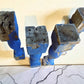 Balusters - 4 Blue Wood Balusters Architectural Salvage Spindles Porch Trim D by The Old Grainery (Architectural, Candle H...