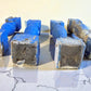 Balusters - 4 Blue Wood Balusters Architectural Salvage Spindles Porch Trim D by The Old Grainery (Architectural, Candle H...